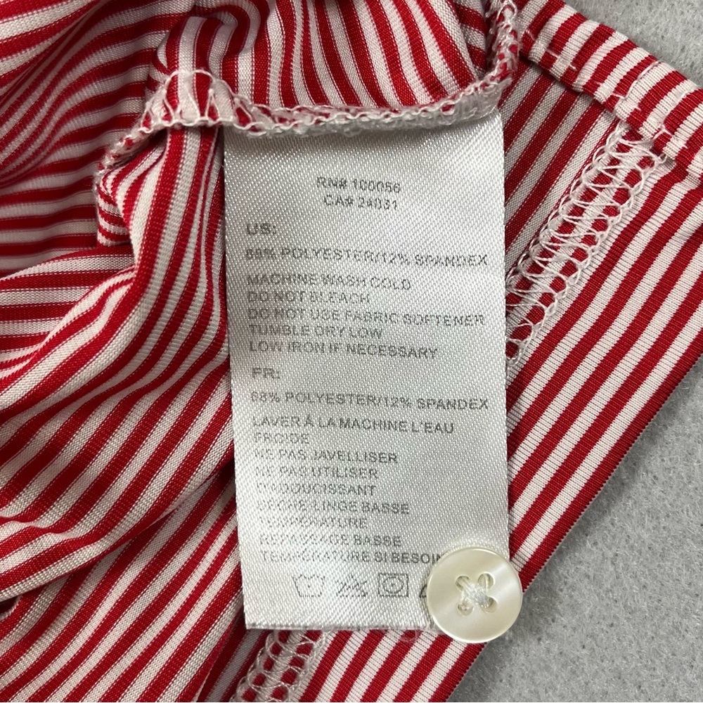 🐮 Chick-fil-A Team Style HydroChill Polo Red Stripe Women’s S Employee Uniform - Picture 6 of 7